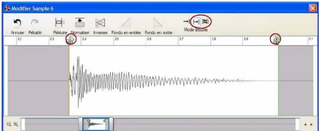 PROPELLERHEAD Reason 6.0 - Réglage de la position des indicateurs de boucle - 1
