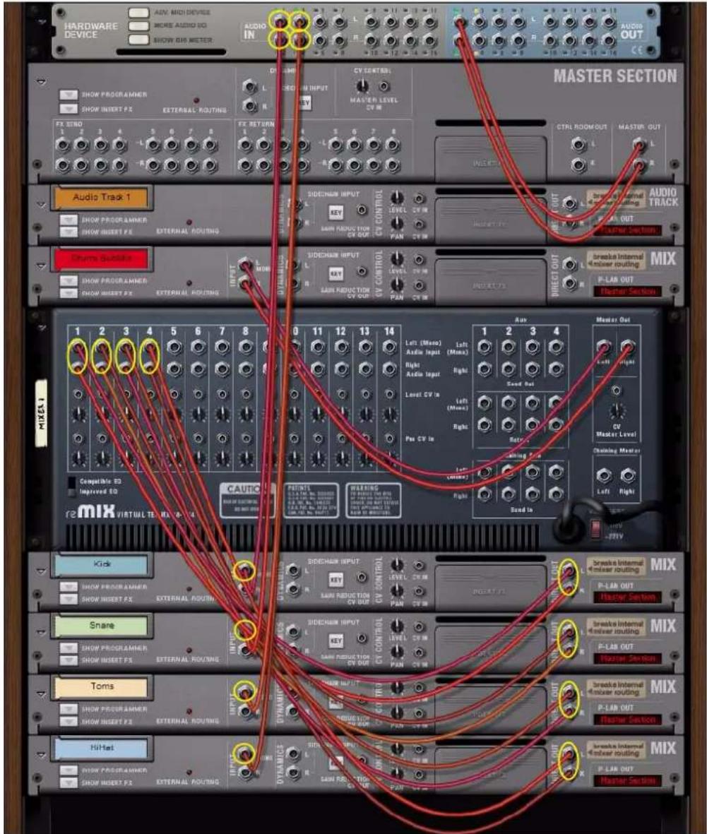 PROPELLERHEAD Reason 6.0 - Creation d'un sous-mixer - 2