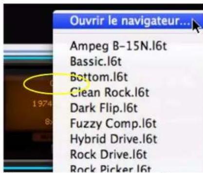 PROPELLERHEAD Reason 6.0 - Sélection des patches (sons d'ampli) - 2