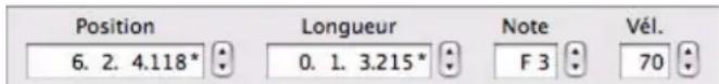 PROPELLERHEAD Reason 6.0 - Édition de notes et dévenements dans l'inspecteur - 1