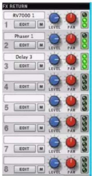 PROPELLERHEAD Reason 6.0 - Section Retours d'effets - 1