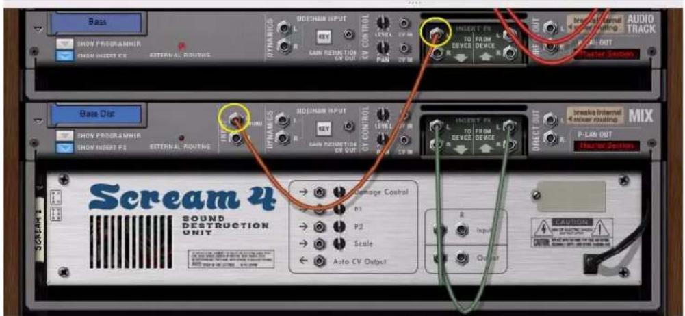 PROPELLERHEAD Reason 6.0 - Division d'un signal non traité dans une autre voie de mixage pour un traitement en parallelele - 2