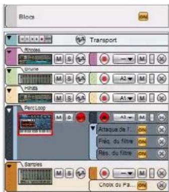 PROPELLERHEAD Reason 6.0 - Aperçu de la liste des pistes - 1