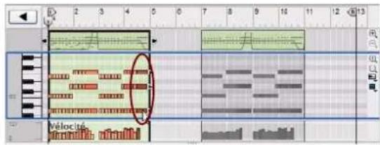 PROPELLERHEAD Reason 6.0 - À propos du déplacement de notes en dehors ou entre des clips - 1