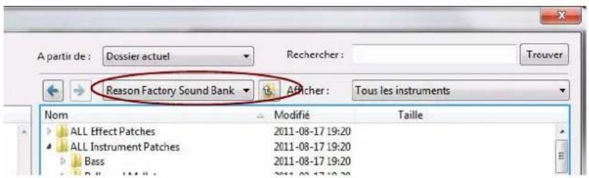 PROPELLERHEAD Reason 6.0 - Listederoulante du menu racine - 1