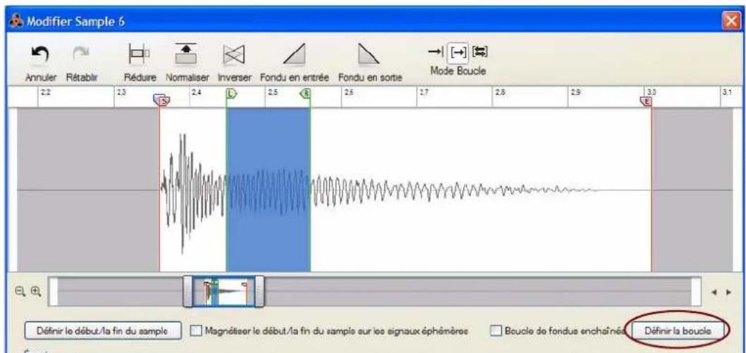 PROPELLERHEAD Reason 6.0 - Cliquez sur le bouton Définir la boucle. - 1