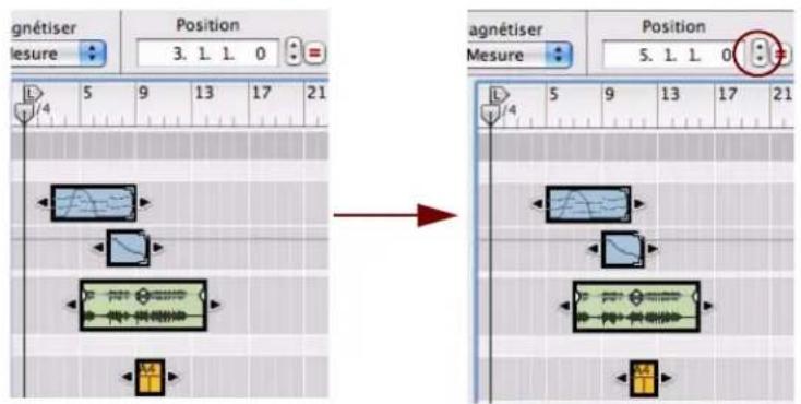PROPELLERHEAD Reason 6.0 - Déplacement de clips via l'inspecteur - 1
