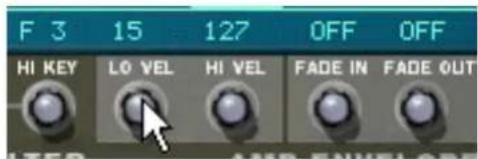 PROPELLERHEAD Reason 6.0 - Définir la plage de velocité d'une zone - 1