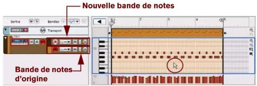 PROPELLERHEAD Reason 6.0 - Exemple d'extraction de notes vers des bandes - 3