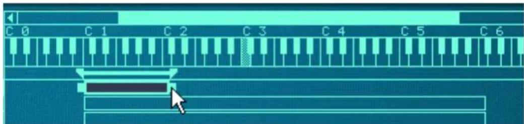 PROPELLERHEAD Reason 6.0 - En déplaçant les poignées aux extrémités de la zone - 2