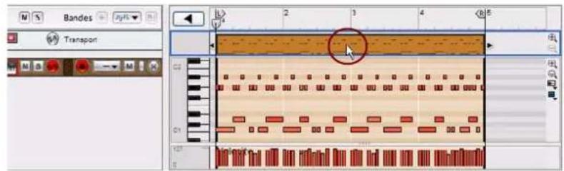 PROPELLERHEAD Reason 6.0 - Exemple d'extraction de notes vers des bandes - 1