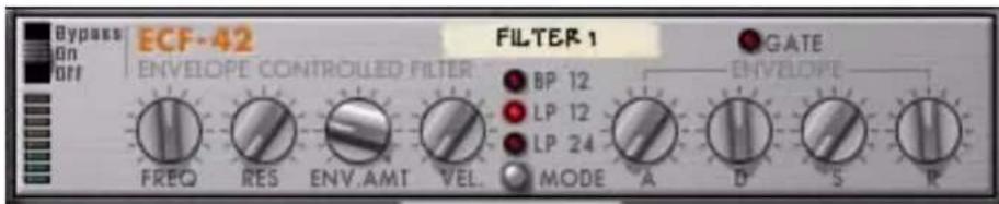 PROPELLERHEAD Reason 6.0 - Filtre contrôle par enveloppe ECF-42 - 1