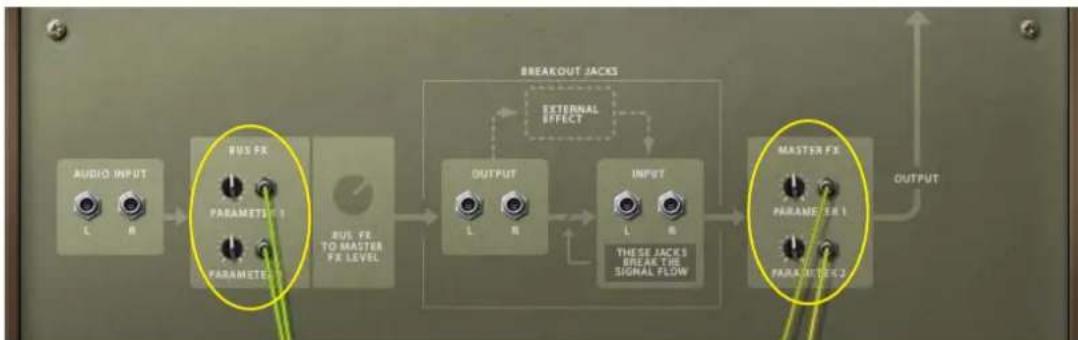 PROPELLERHEAD Reason 6.0 - Utiliser la modulation CV des paramètres Bus d'effets et Effet maître - 2