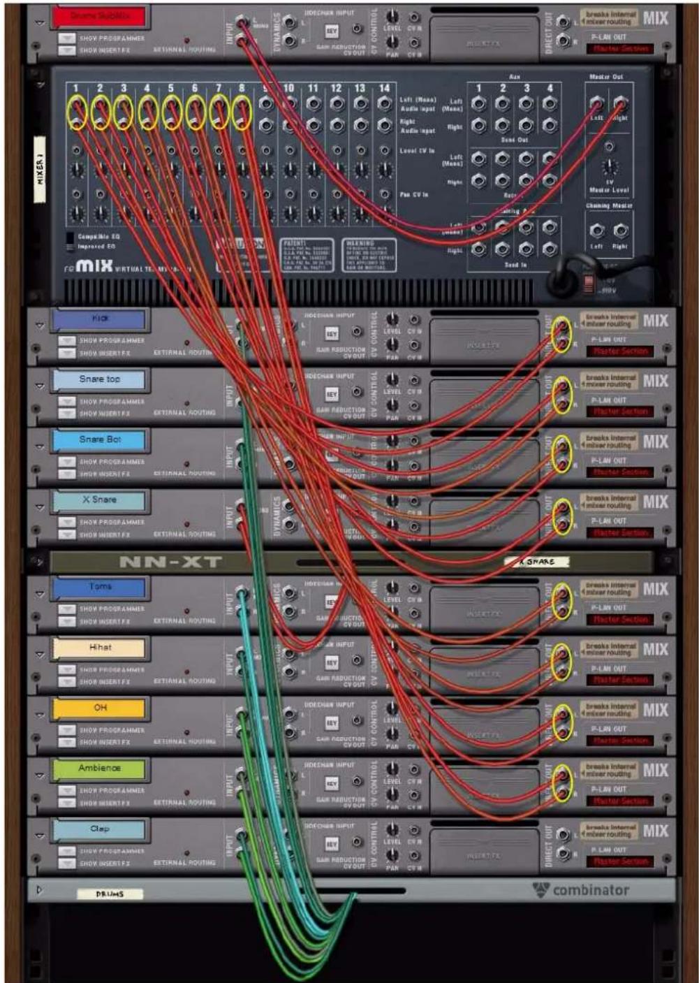 PROPELLERHEAD Reason 6.0 - Creation d'un sous-mixer - 1