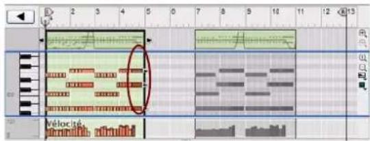 PROPELLERHEAD Reason 6.0 - Collage d'evénements en dehors d'un clip ouvert - 7