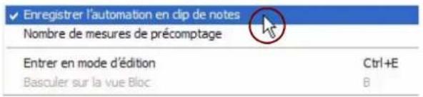 PROPELLERHEAD Reason 6.0 - Enregistrement de l'automation de paramètres dans des clips de notes - 1