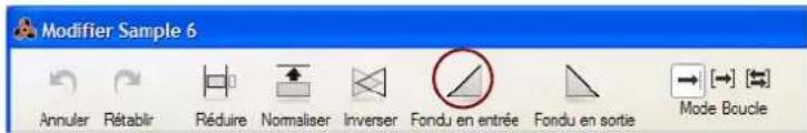 PROPELLERHEAD Reason 6.0 - Application de fondu en entrée/en sortie sur des samples - 2