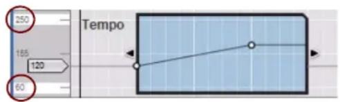 PROPELLERHEAD Reason 6.0 - Dessin d'événements d'automation du tempo - 1