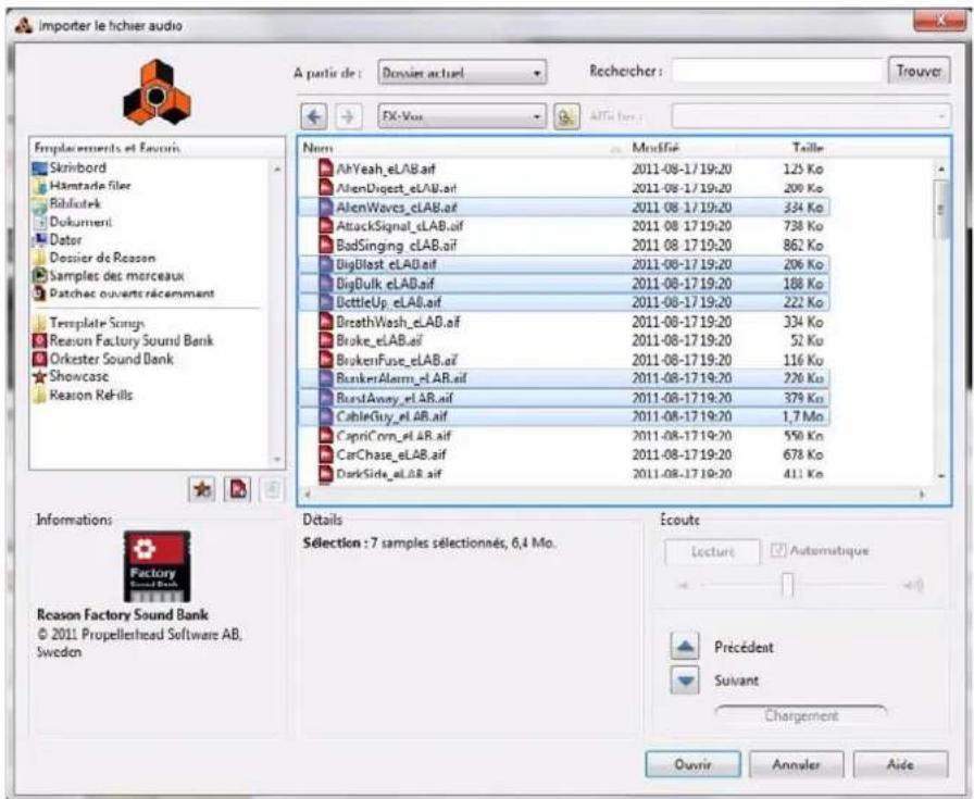 PROPELLERHEAD Reason 6.0 - Importation de l'audio vers le séquenceur - 1
