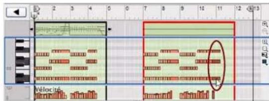 PROPELLERHEAD Reason 6.0 - À propos du déplacement de notes en dehors ou entre des clips - 4