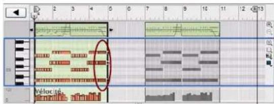 PROPELLERHEAD Reason 6.0 - Collage d'evénements en dehors d'un clip ouvert - 4