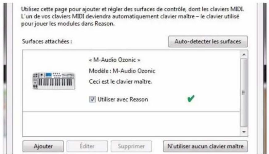 PROPELLERHEAD Reason 6.0 - Ajouter une surface de contrôle ou un clavier - 1