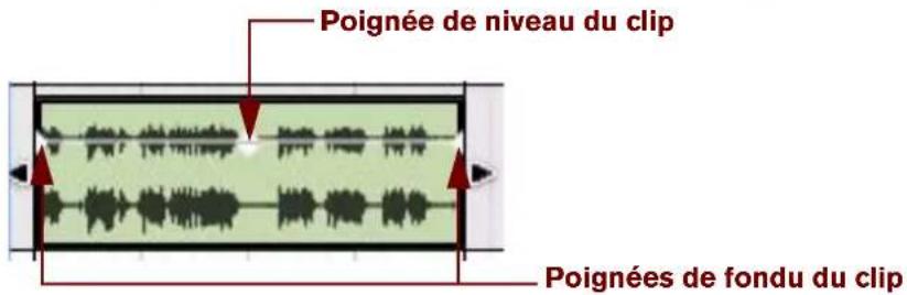 PROPELLERHEAD Reason 6.0 - Réglage du niveau et des fondus du clip audio - 1