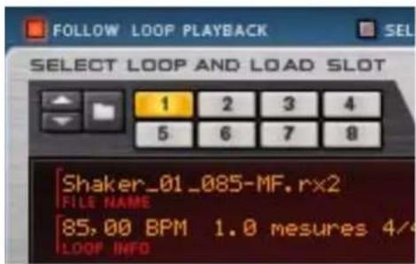 PROPELLERHEAD Reason 6.0 - Sélectionner la boucle et Charger l'emplacement - 1