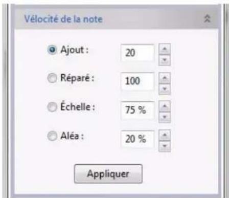 PROPELLERHEAD Reason 6.0 - Édition de la velocité des notes avec la fonction « Velocité de la note » - 1