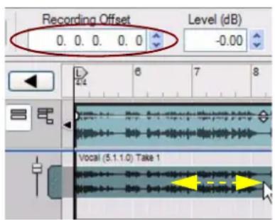 PROPELLERHEAD Reason 6.0 - Ajustement du décalage d'enregistrement - 1