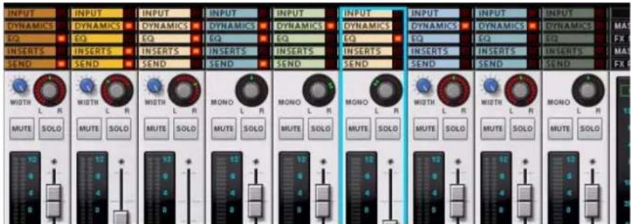 PROPELLERHEAD Reason 6.0 - Affichage et masquage des sections de bande de canal - 1