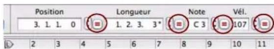 PROPELLERHEAD Reason 6.0 - Égalisation des notes ou des événements via la fonction « Égaliser les valeurs » - 1