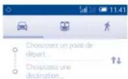ALCATEL One Touch 6012X - Obtenir des suggestions d'itinéraires pour votre déplacement - 1