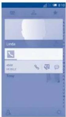 ALCATEL One Touch 6012X - Utiliser les Liens rapides Android - 1
