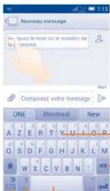 ALCATEL One Touch 6012X - Clavier SwiftKey - 1