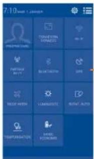 ALCATEL One Touch 6012X - Panneau de notification - 2