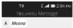 ALCATEL Go Flip - Rédaction d'un message - 1