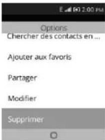 ALCATEL Go Flip - Suppression d'un contact - 1