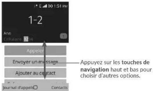 ALCATEL Go Flip - Faire un appel - 1