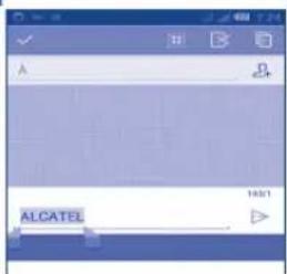 ALCATEL One Touch 5035X - Édition de texte - 1