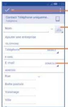 ALCATEL One Touch 5035X - Ajouter un contact - 1
