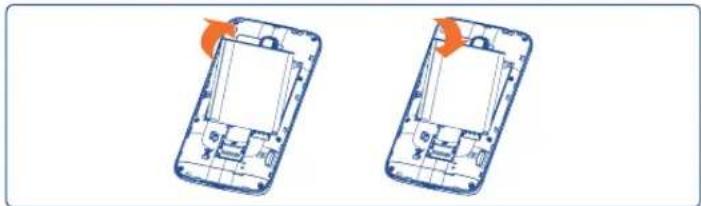 ALCATEL One Touch 5035X - Installer et extraire la batterie - 1