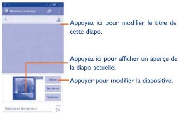ALCATEL One Touch 5035X - Options de Pièces jointes : - 1
