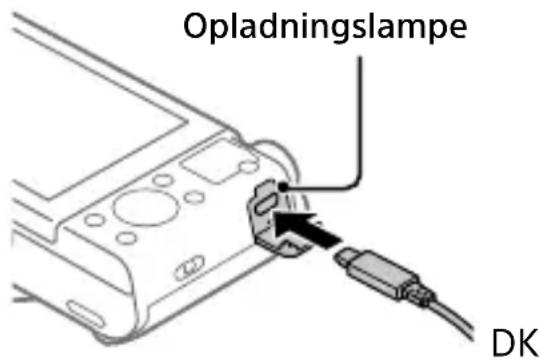 SONY Cybershot DSCWX700 - Opladning af batteriet - 1