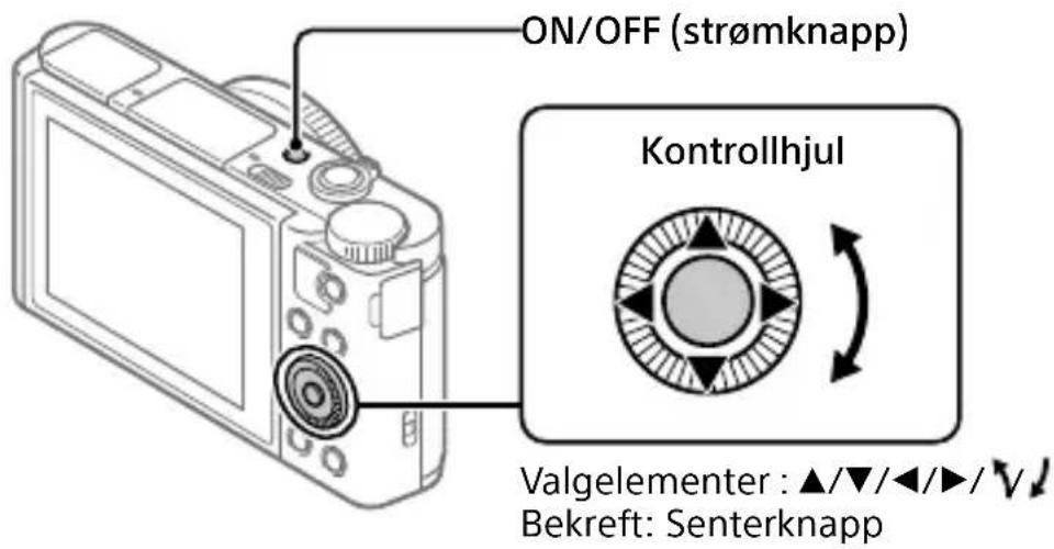 SONY Cybershot DSCWX700 - Stille inn språk og klokken - 1