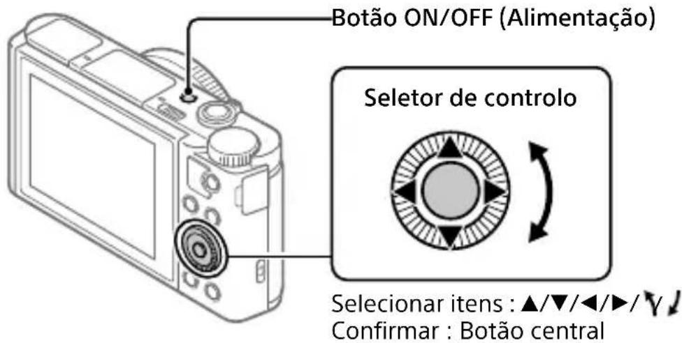 SONY Cybershot DSCWX700 - Definir o idioma e o relógio - 1