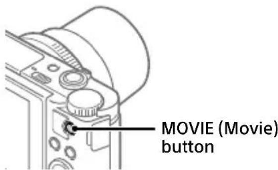 SONY Cybershot DSCWX700 - Press the MOVIE button again to stop recording. - 1