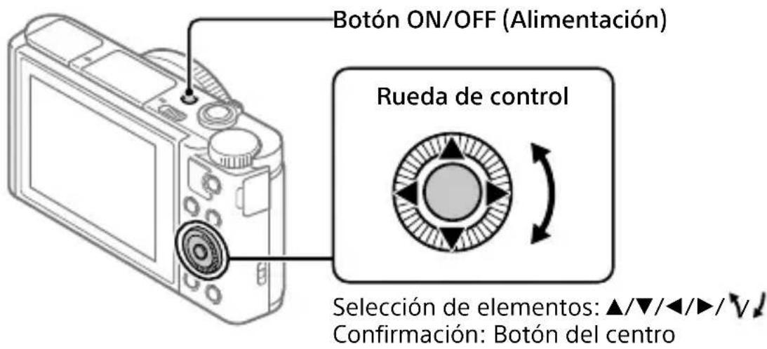 SONY Cybershot DSCWX700 - Ajuste del idioma y el reloj - 1