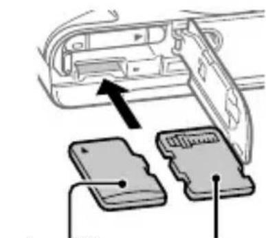 SONY Cybershot DSCWX700 - Inserting the battery pack (supplied)/memory card (sold separately) into the camera - 3