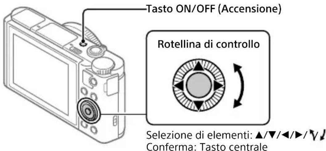 SONY Cybershot DSCWX700 - Impostazione della lingua e dell'orologio - 1